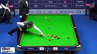 3-3局！丁俊暉秀出逆天長(zhǎng)臺(tái)，搶奪賽點(diǎn)，墨菲這下真成背景板了