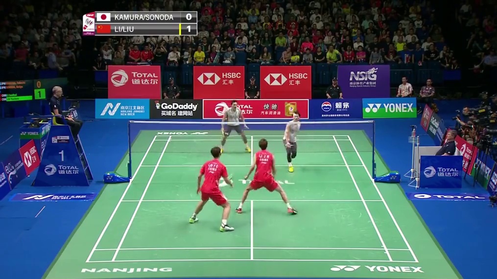 一剪到底｜2018年南京世锦赛男双决赛双塔vs鸡血， 血脉觉醒锤爆小日子，双塔打出虐日名场面！#羽毛