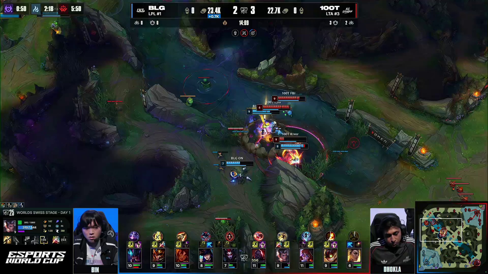 双方河道交手，Elk女警再次拿下击杀