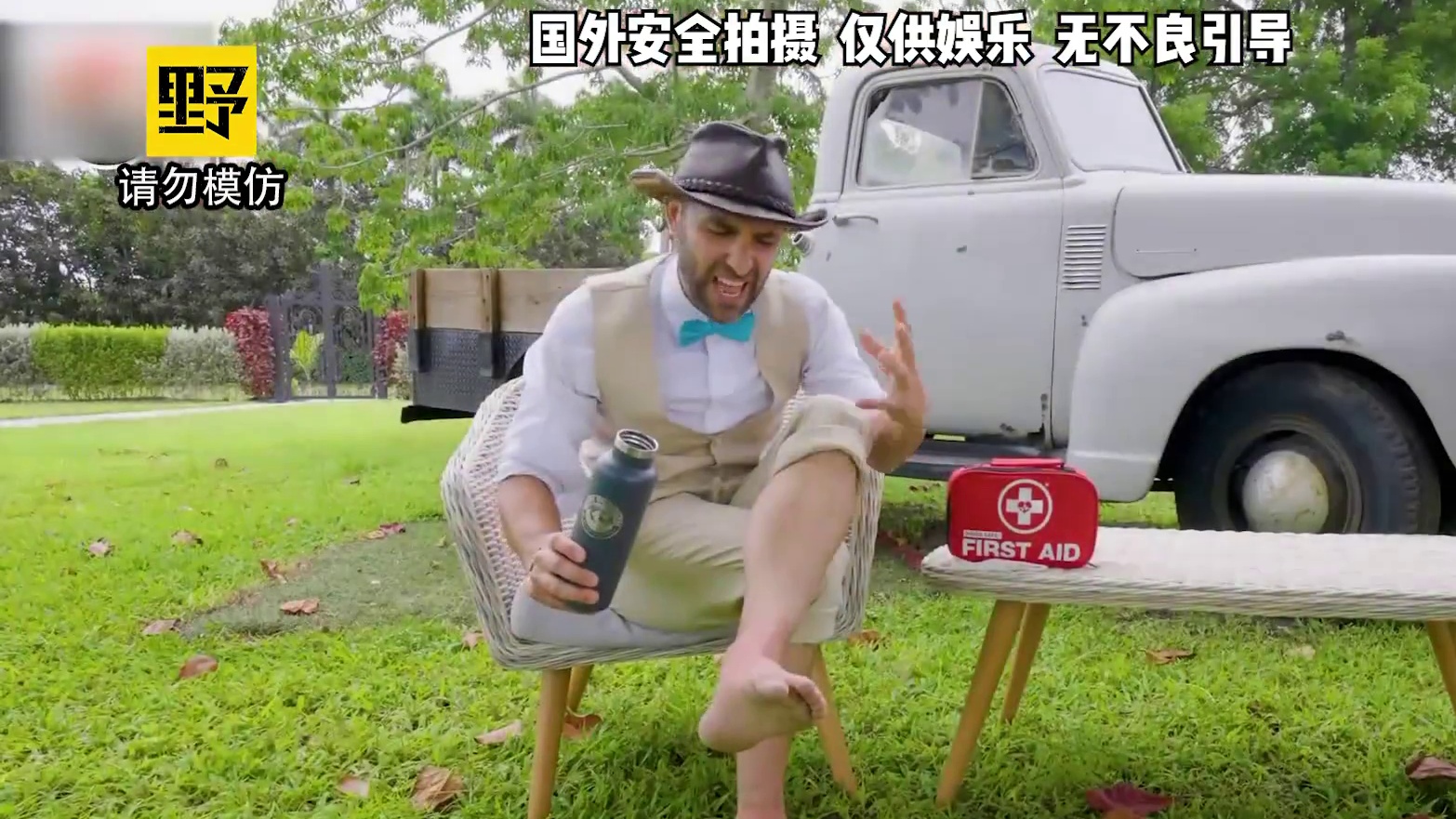 狼叔挑战红火蚁，被蜇的体无完肤！