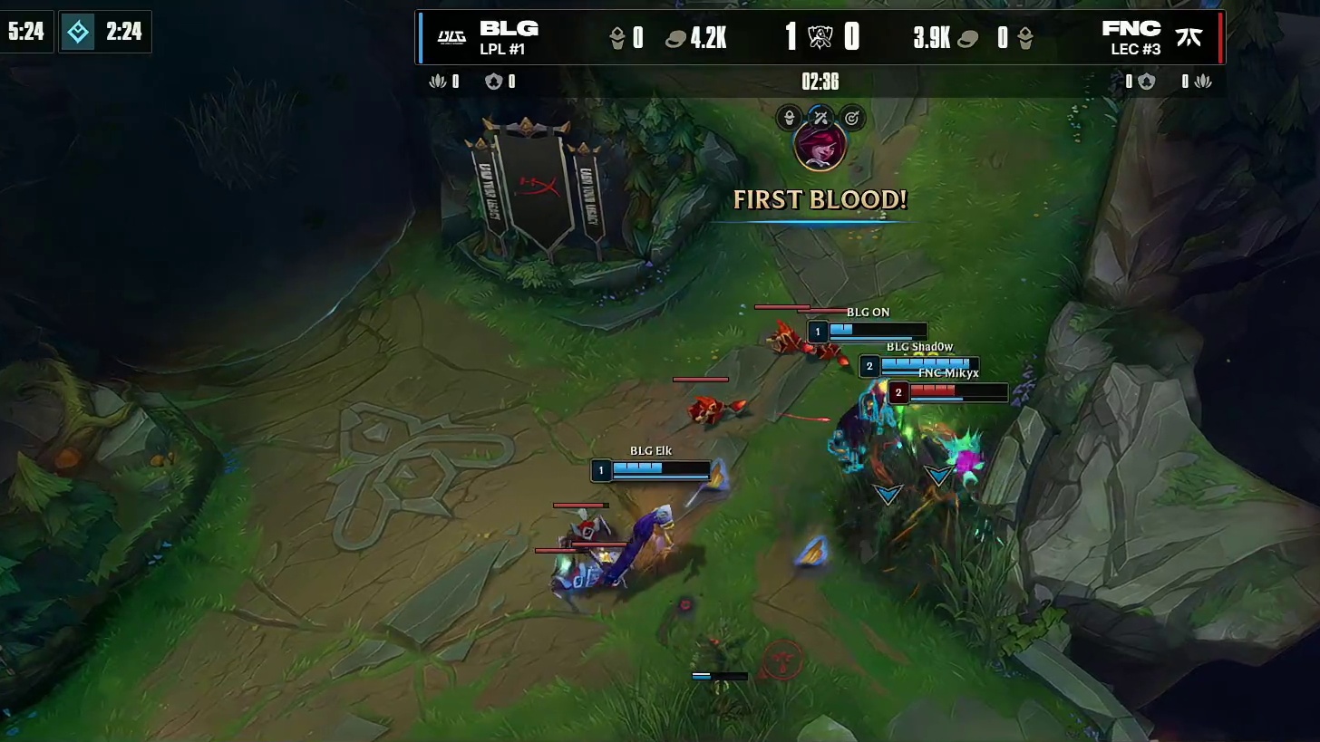 Shad0w变奏突袭下路，Elk霞拿下双杀