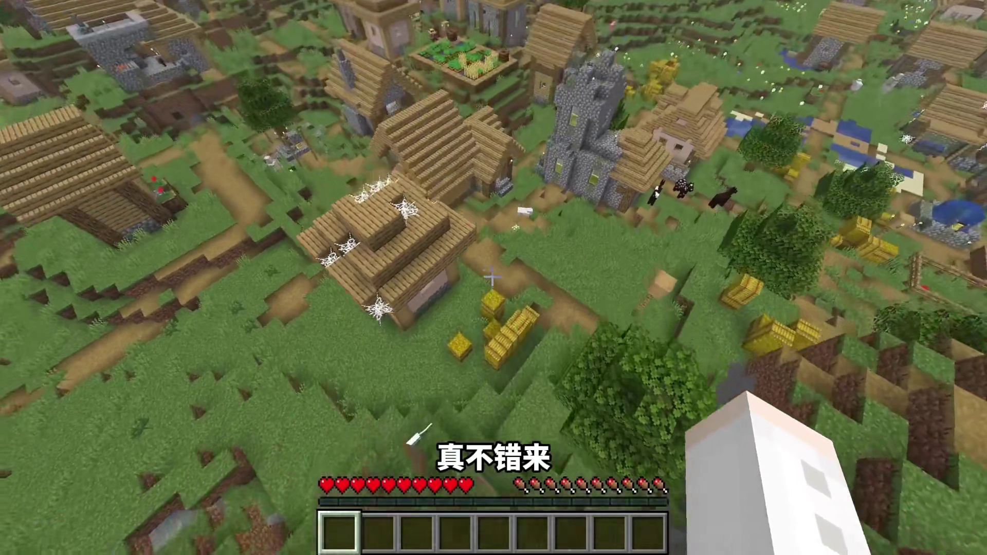 当MC整个世界都遍布了村庄！如何击败末影龙呢？！我的世界 #我的世界  #MC  #游戏内容风向标 