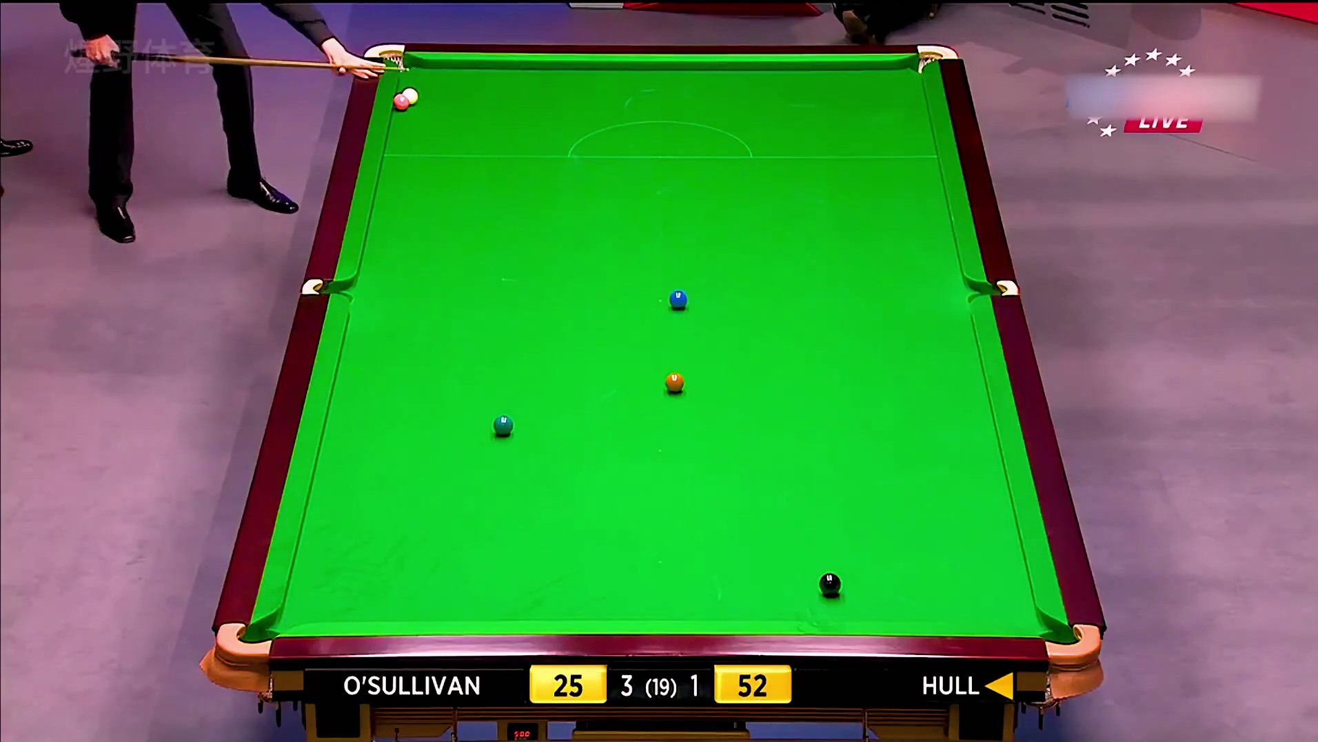 奥沙利文智商爆表斯诺克，就算被超2分和彩球贴库，照样绝杀对手 #台球 #斯诺克 #奥沙利文 #名场面