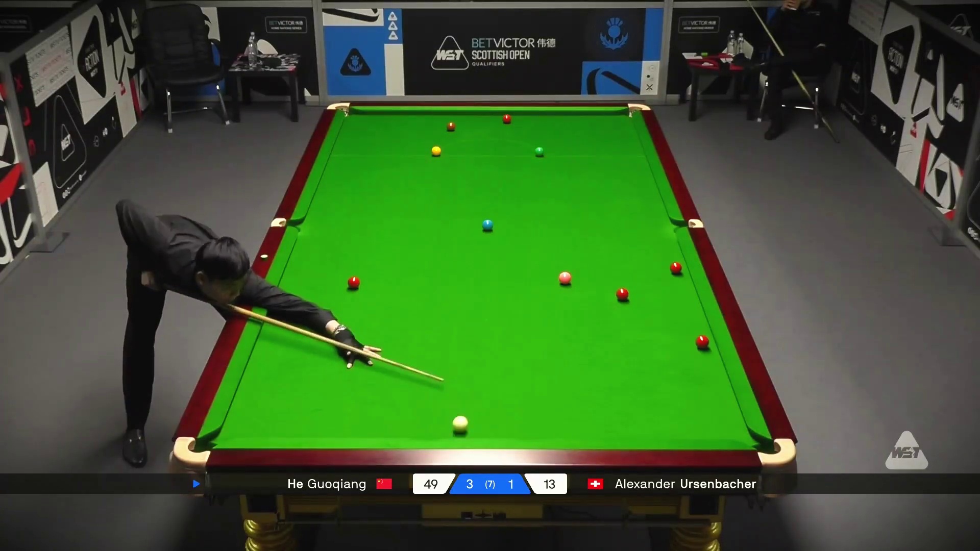 2025苏格兰公开赛：国强4-1战胜乌森巴赫晋级64强