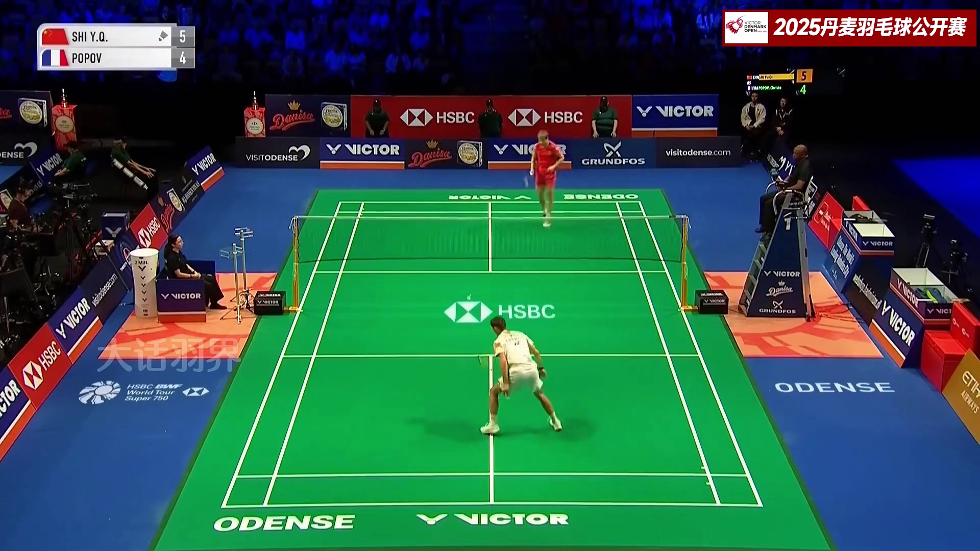 石宇奇硬控全场，玩命的小波波夫火拼到底！ 2025年丹麦羽毛球公开赛石宇奇VS小波波夫#羽毛球 #丹