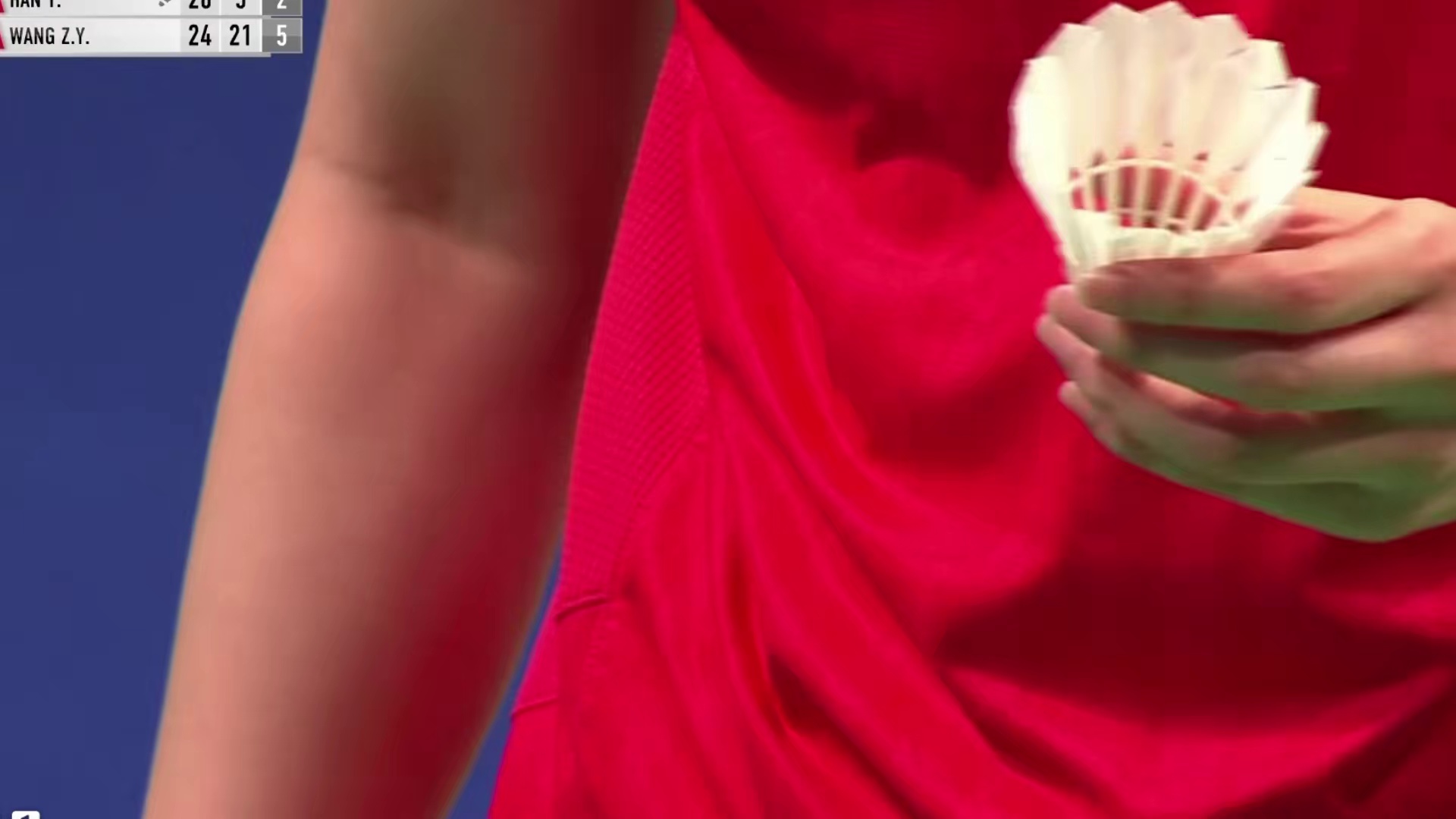 决胜局王祉怡打乱韩悦节奏，凭多拍相持和连续进攻，以21-10拿下比赛