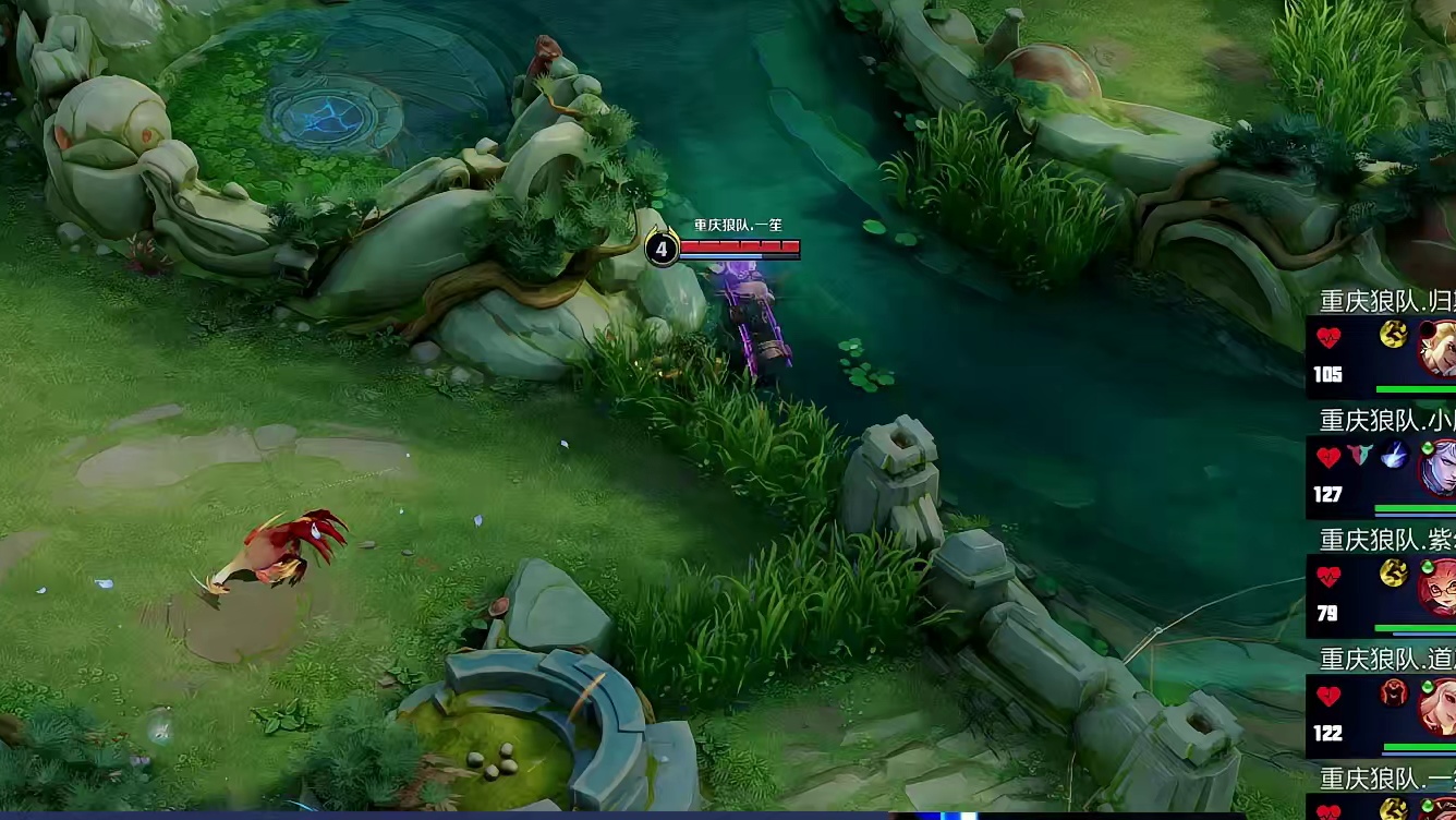 狼队野射辅越塔强杀百里守约，小胖铠拿下一血