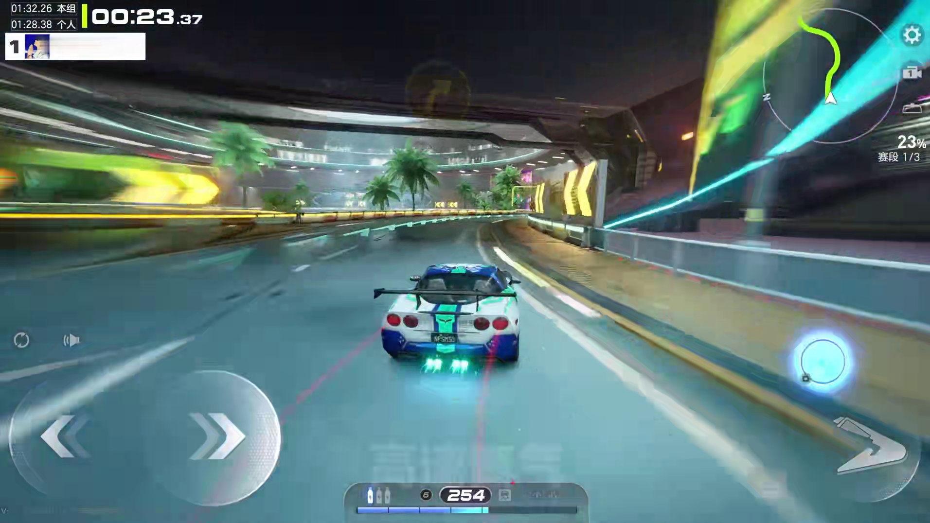 C6站起来了？赛博城市1分31秒 #极品飞车集结 #极品飞车集结新版本车队争霸 #科尔维特
