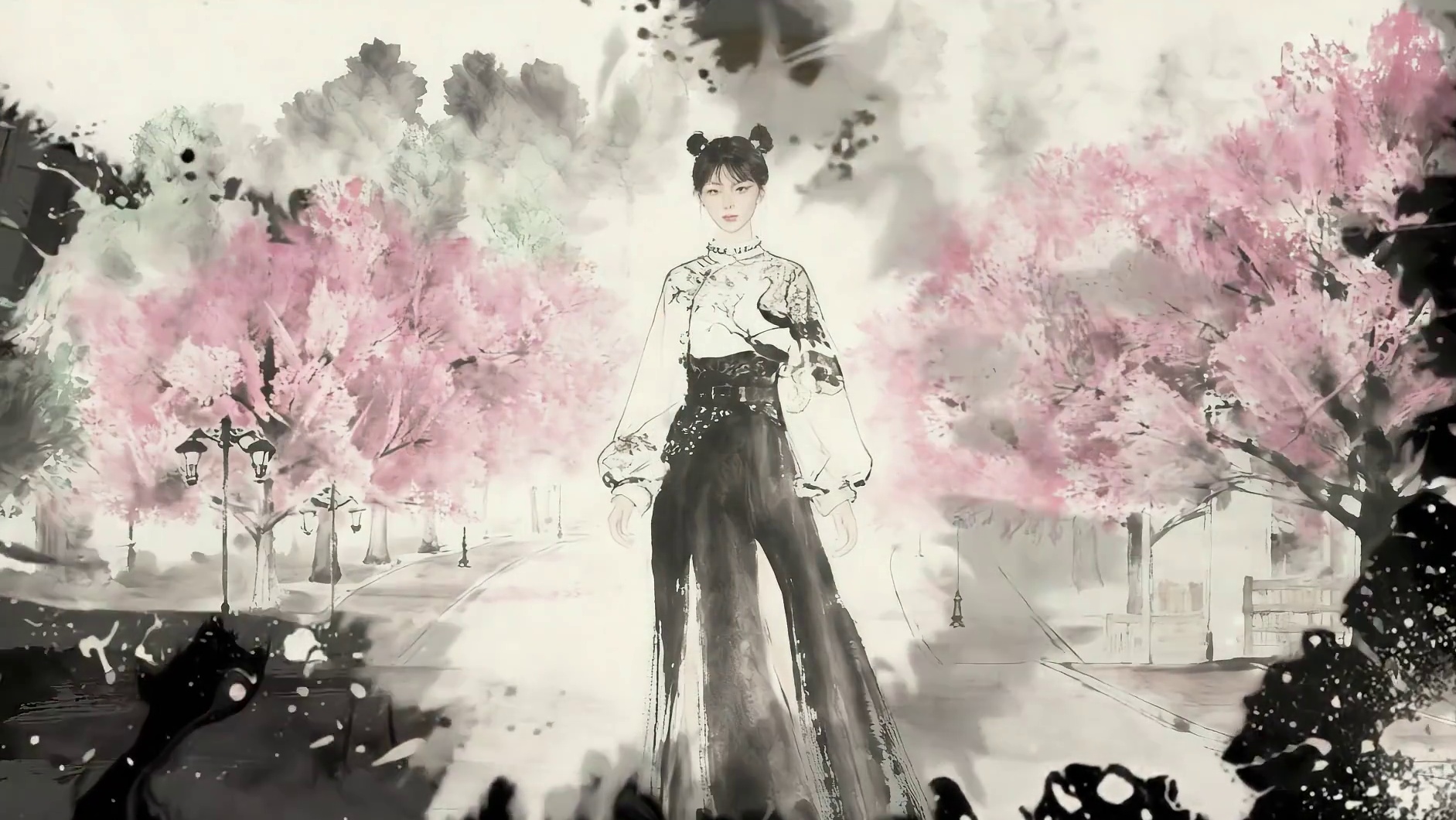 据野史记载，李白每日饭后都要在热湾遛车半个时辰 #极品飞车集结#极品飞车集结新版本车队争霸#水墨画#