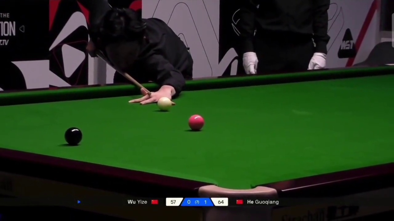 最新比赛，吴宜泽上手真是干净利落，70:64行云流水的极限单局逆转！#斯诺克 #台球  #吴宜泽 #