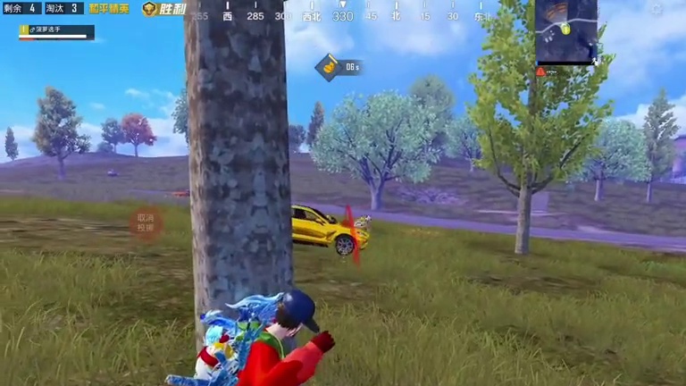 决赛圈莫名其妙就吃鸡了... #和平精英 #和平精英创乐激战