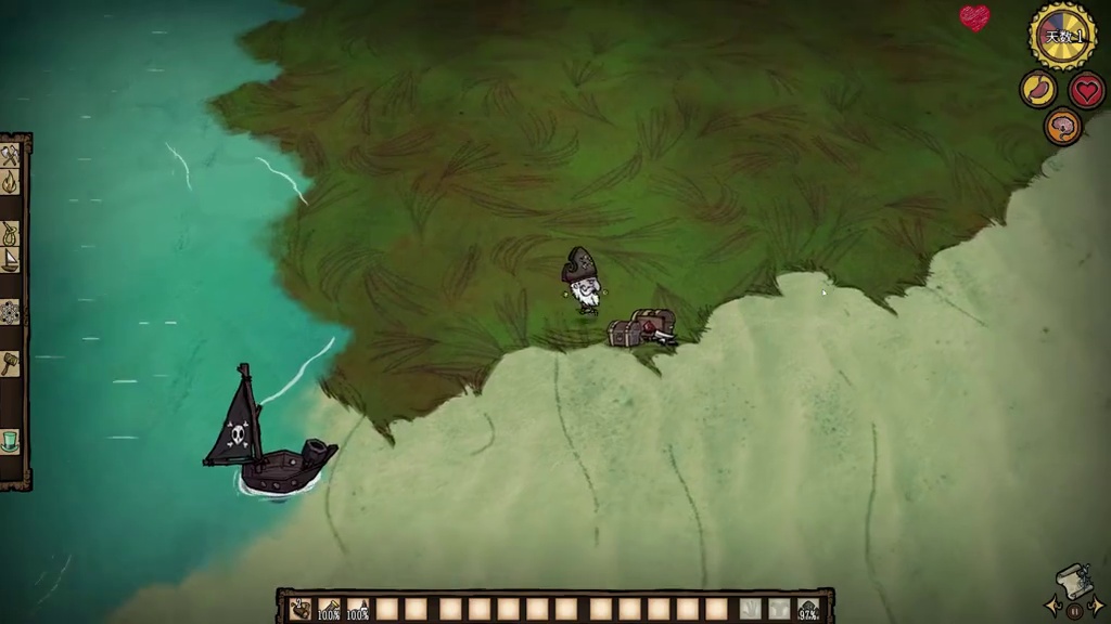 饥荒海难老船长：这才是真正的饥荒差一点就被饿死！ #饥荒 #游戏 #游戏实况