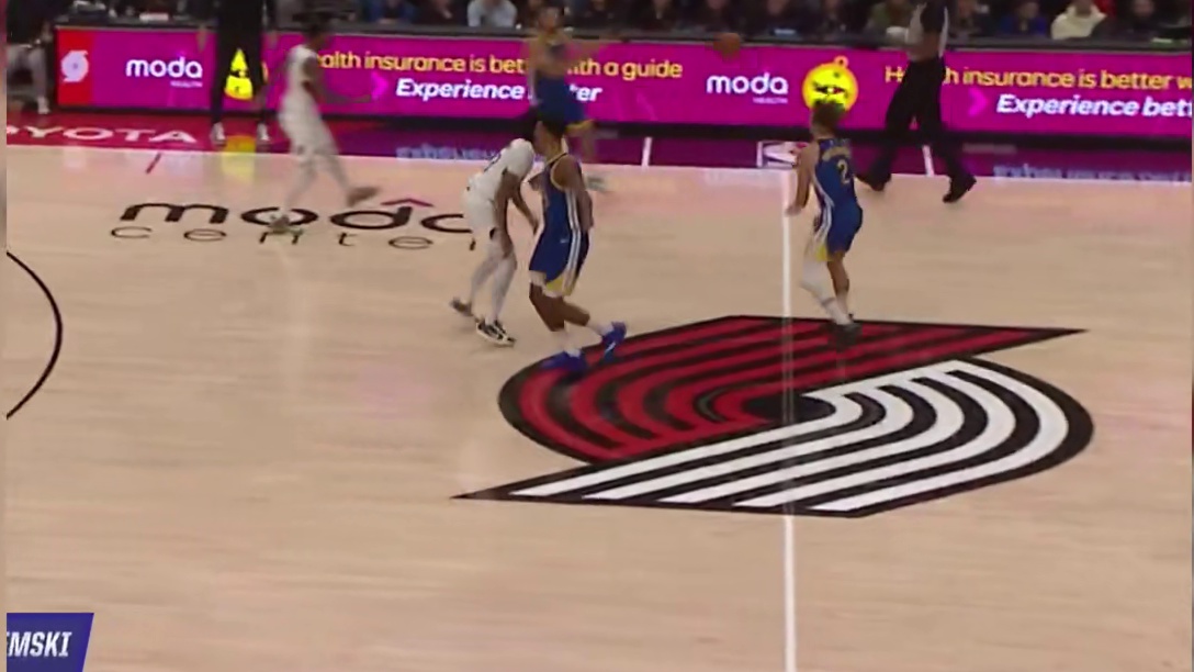 杨瀚森2分2帽，开拓者139-119大胜勇士，迎新赛季首胜