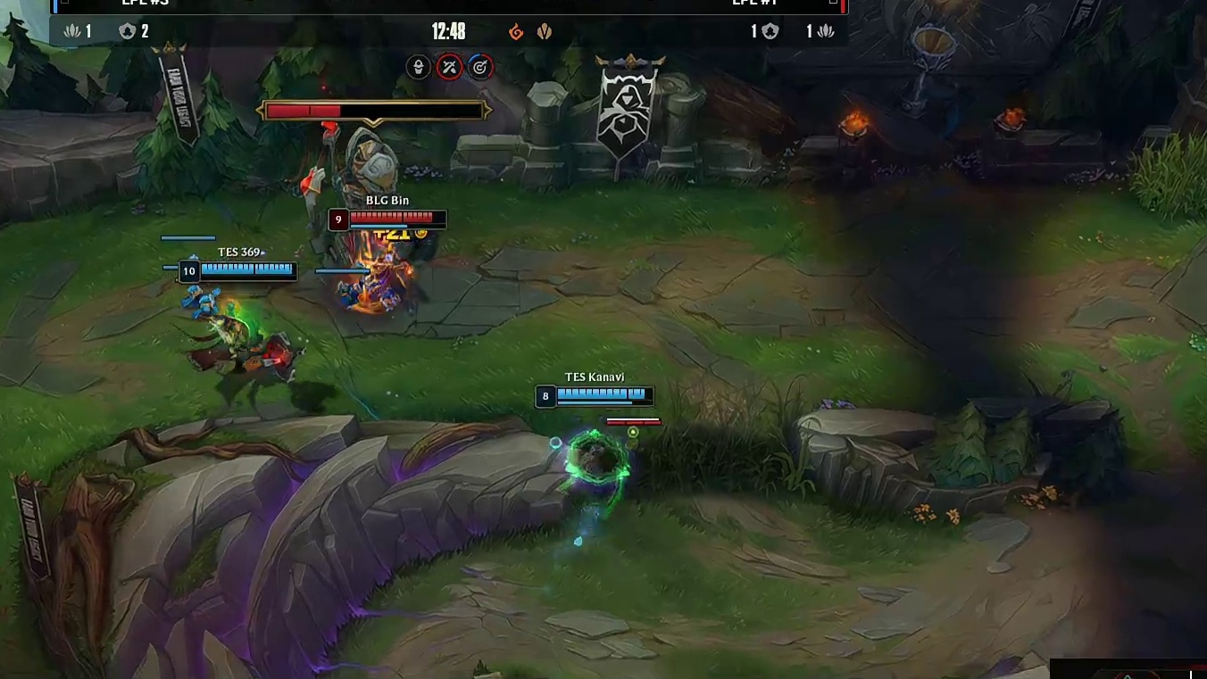 TES四人越上塔，BLG被打出0换2