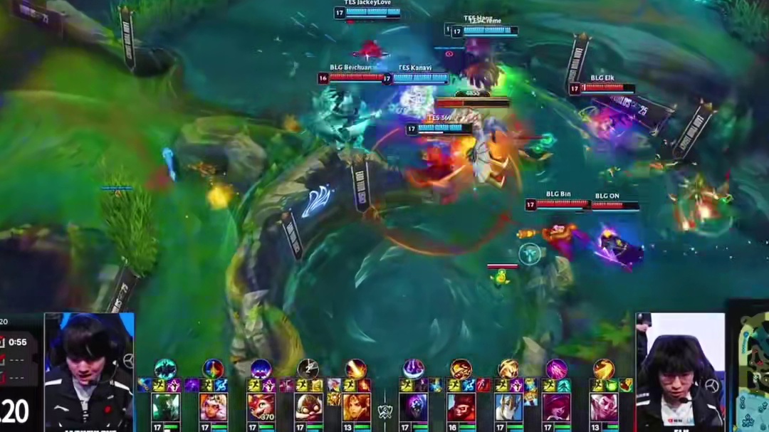 TES 2:1 BLG TES双C输出太暴力了，Bin被369关笼子就完蛋