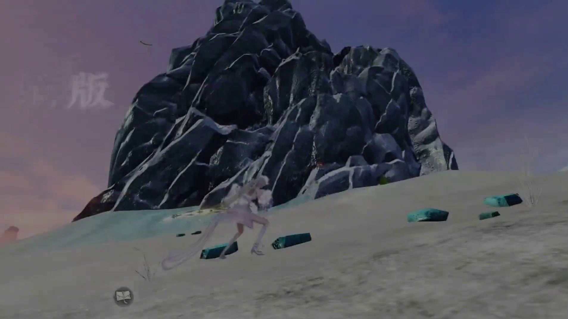 雪山不像雪山，沙漠不像沙漠，两极分化，一个冰雕一个沙地 #妄想山海 #雪山 #沙漠 #游戏风景 #游