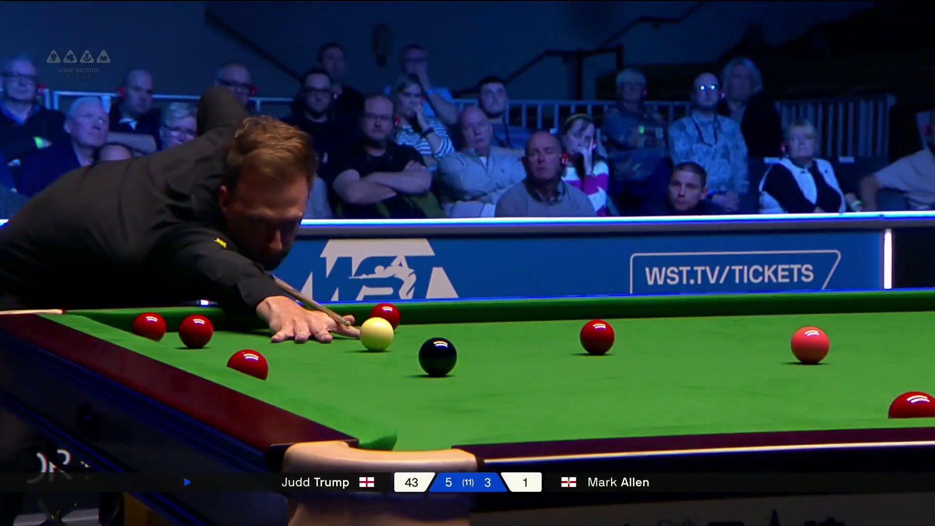 小特疯狂的赛点局！状态火热准度拉满！轻松赢下艾伦晋级决赛 #斯诺克 #台球 #特鲁姆普 #利索夫斯基