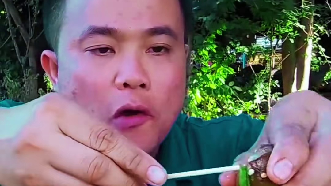 鲜辣️小田螺黄花蔺凉拌米粉 泰国美食