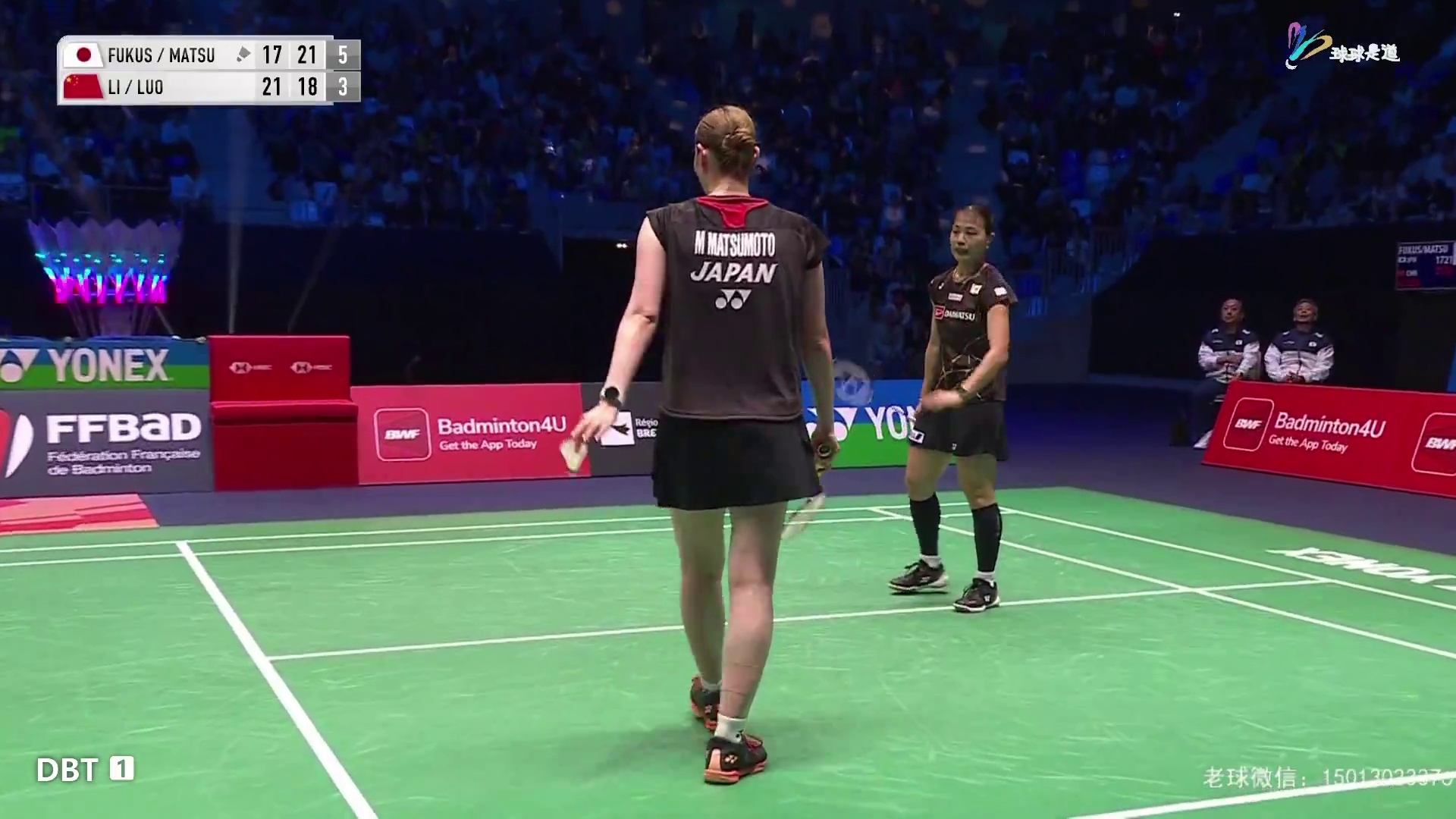 李怡婧/罗徐敏vs福岛由纪/松本麻佑法国羽毛球公开赛-2
