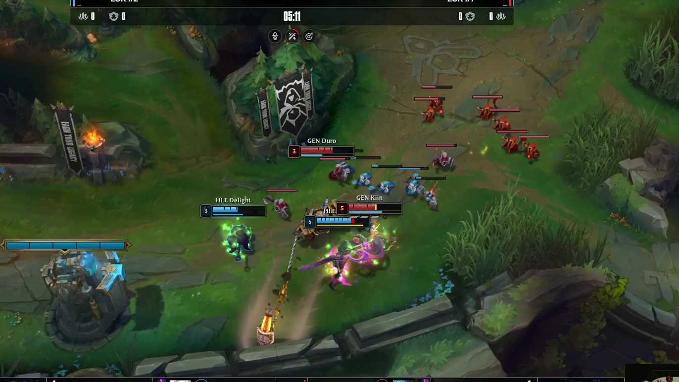 HLE三人抓下，Kiin反杀一个