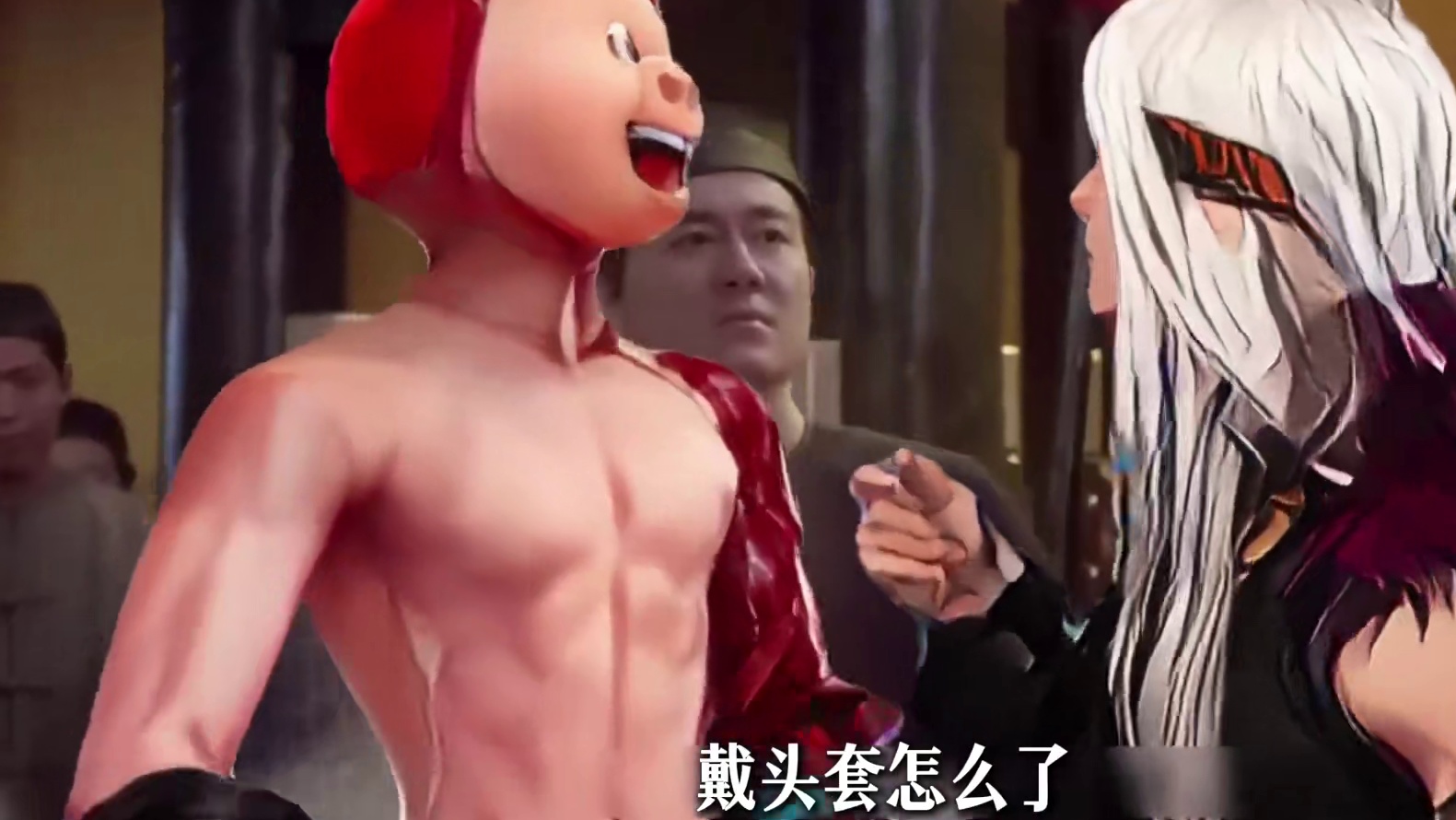 狂战戴猪猪侠头套当老板也被打？ #dnf#地下城#DNF雾岚黄昏站#DNF猪猪侠联动#dnf猪猪侠联