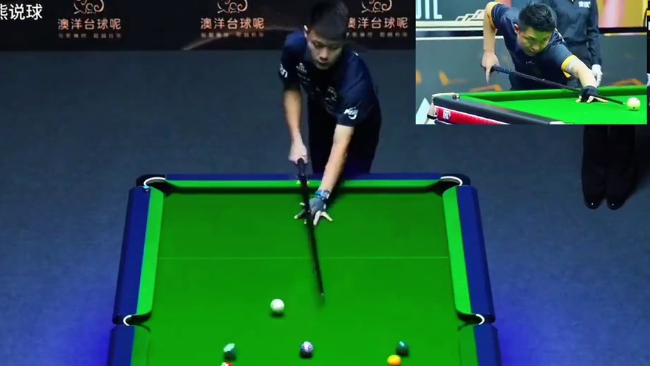 杨邵杰刚把球开开，张堃鹏已经清台了 #台球  #张堃鹏  #杨绍杰