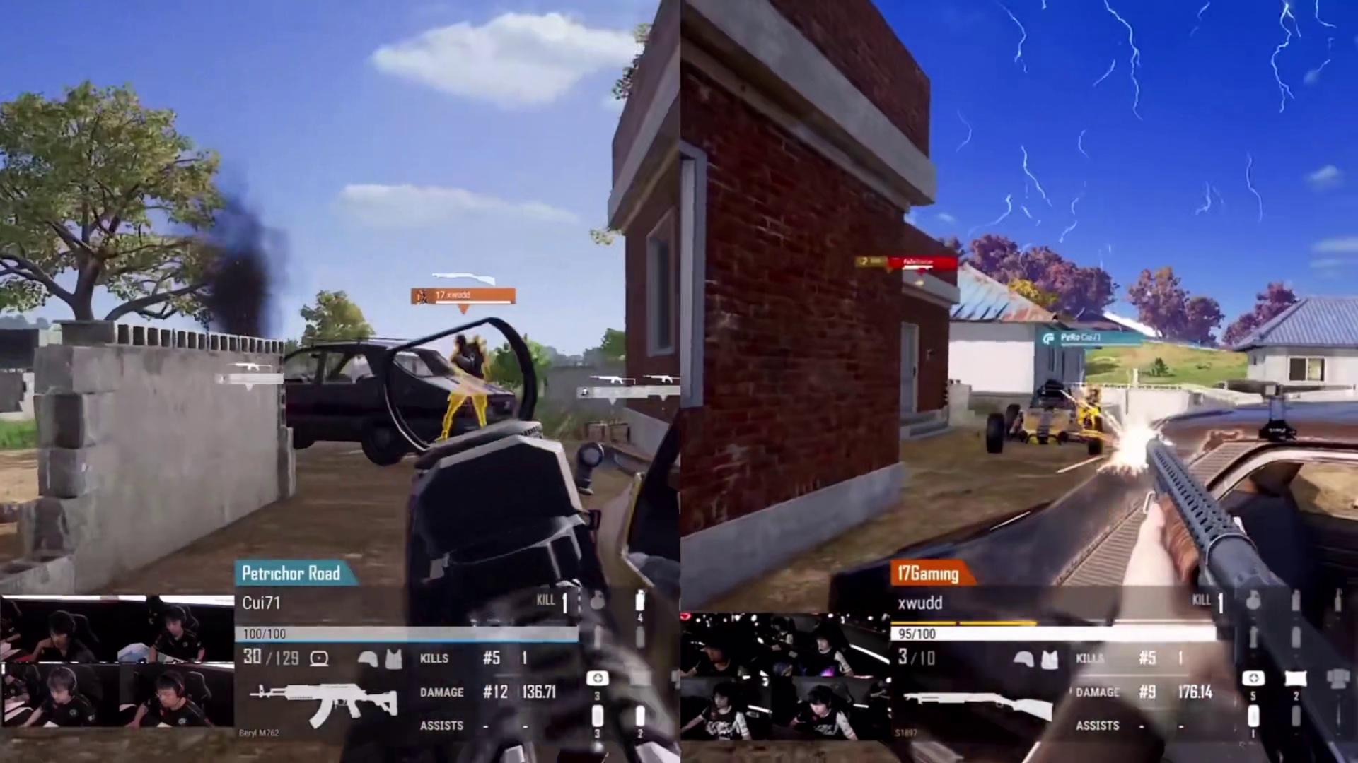 cui71大战Xwudd双视角原声纯享版！#pubg#pubg秋日奇遇 #17战队 #左梓轩小叮当 