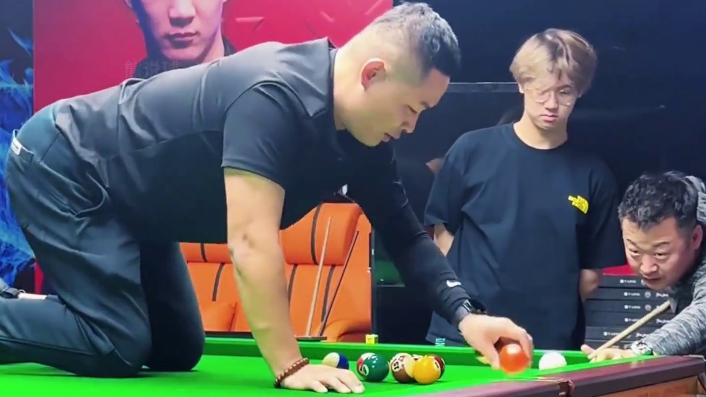 胖大海低杆半贴库13档独一档 #台球 #台球是一种生活 #桌球