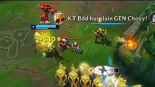 Bdd招牌沙皇全場(chǎng)領(lǐng)先，KT2:1GEN拿下賽點(diǎn) #GEN對(duì)戰(zhàn)KT  #S15淘汰賽  #英雄聯(lián)盟S