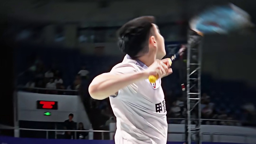 这一手不转身劈杀斜线，你认得么？#新昌林丹杯 #林丹杯羽毛球公开赛 #羽毛球