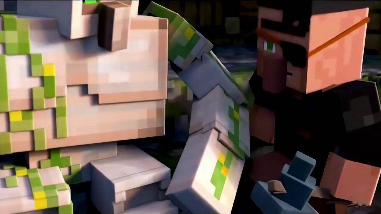 我的世界铁傀儡大战him和循声守卫(上) #我的世界中国版 #玩转我的世界整合包 #我的世界龙与群山