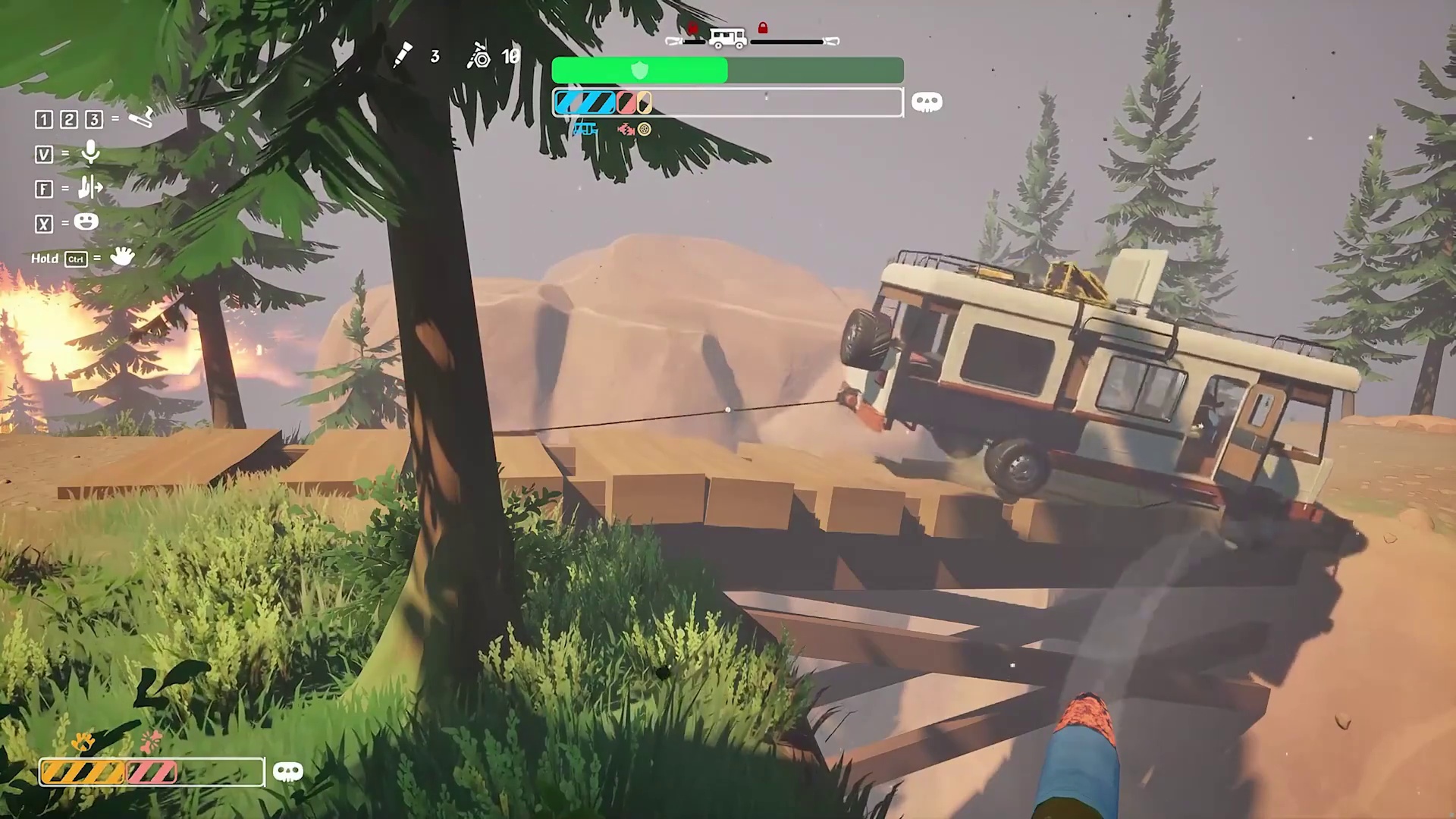 他简直是开车的天才！简直不是人！ #楚河 #rvthereyet #联机游戏 #steam游戏