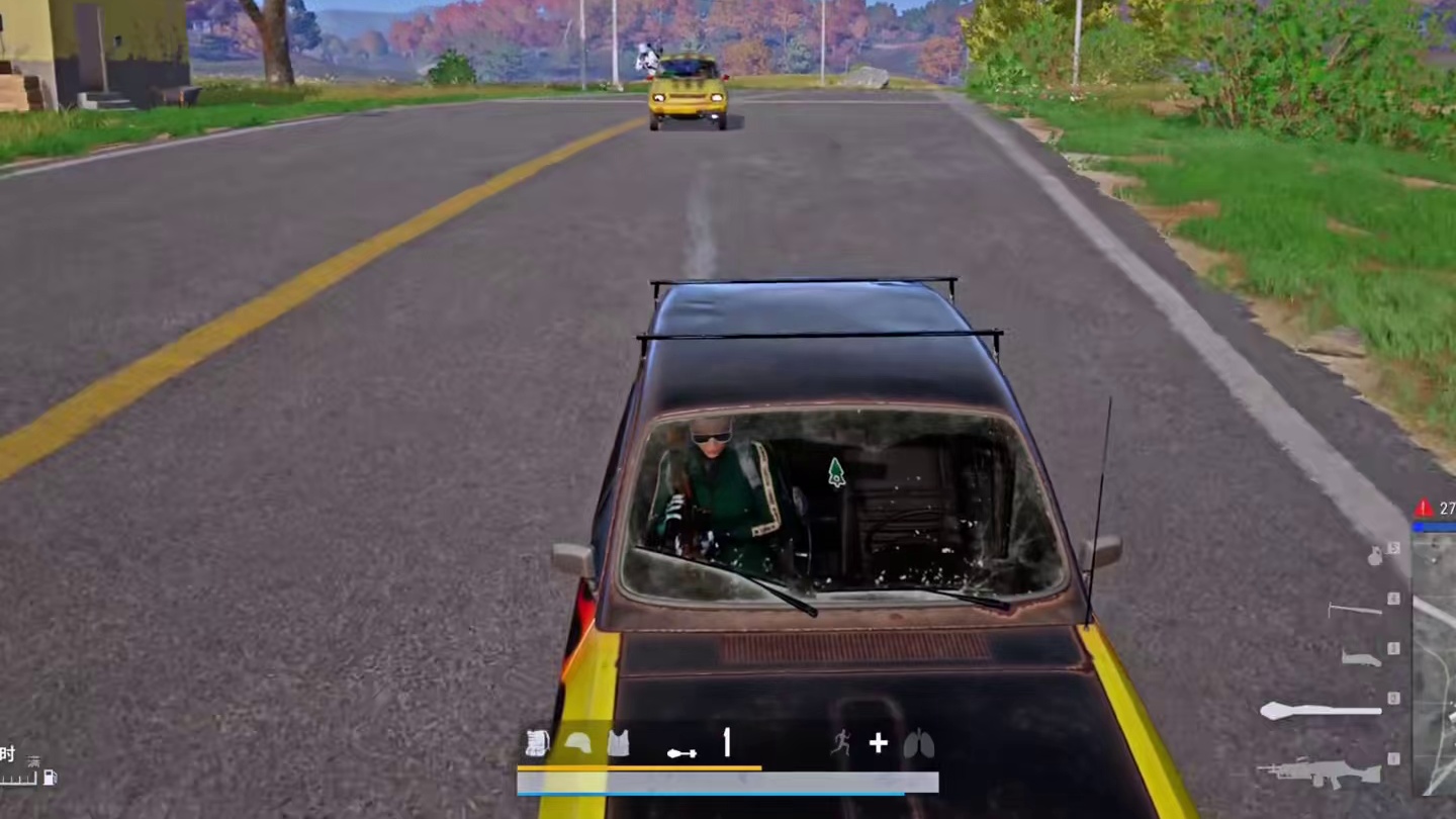 别问我为什么对方那么多枪都打不中我，因为打中我的老惨了 #pubg #pubg秋日奇遇 #摇车 #一