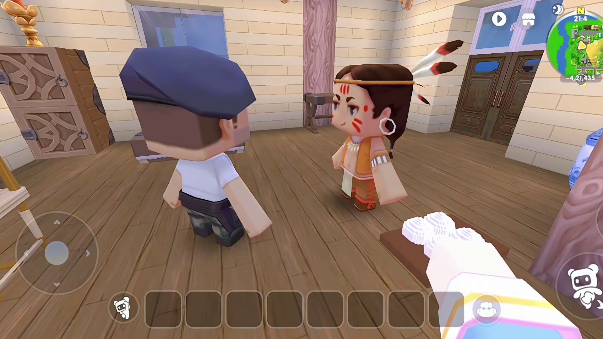 迷你世界：人脸兔子！傻子被兔子咬了…啊 迷你世界生存游戏