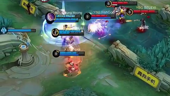 DFYG锁定第一晋级，YBG状态不佳，赛场被抽成陀螺，RA和KBG爆种分数直逼iG，战况激烈我们持续