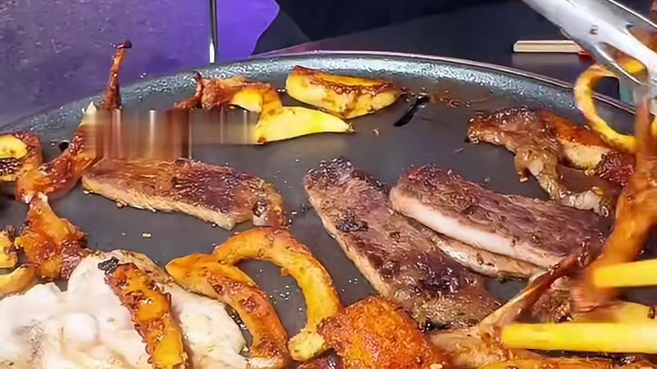 藏在保定公园里的东北烤肉～