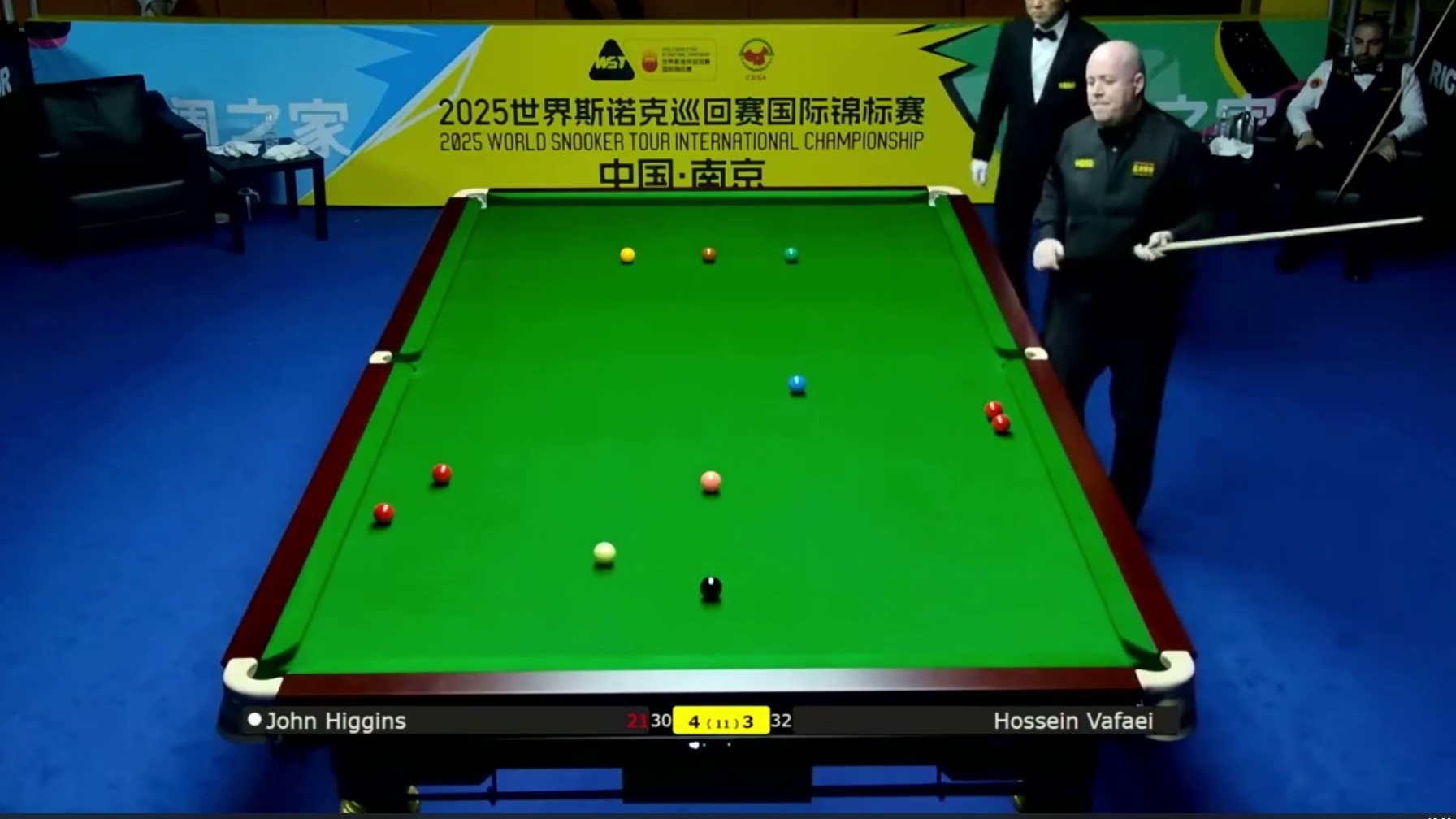 2025斯诺克国锦赛：希金斯vs瓦菲