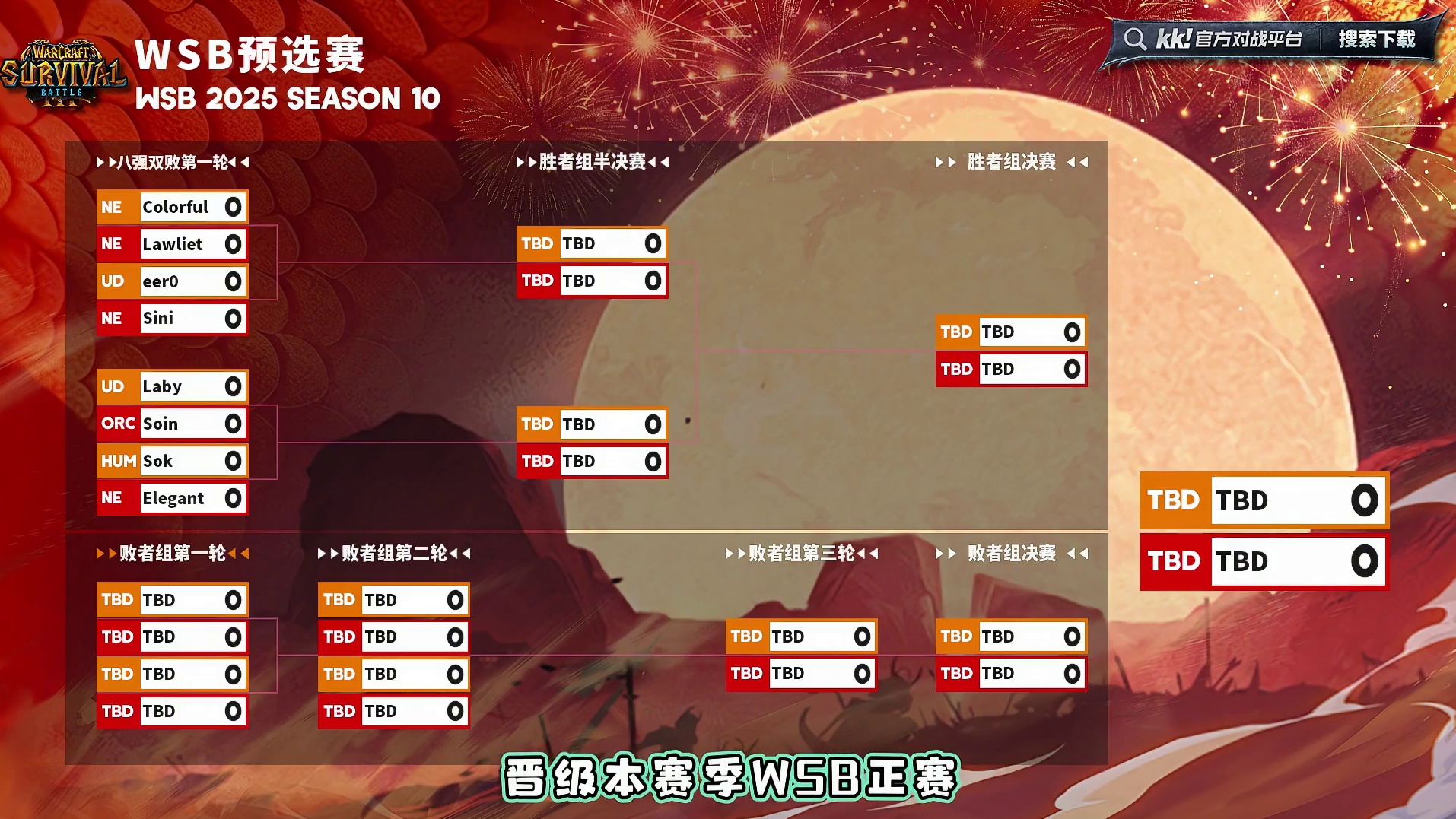 eer0，彩色领衔！ 11月5日19点直播韩国WSB魔兽争霸生存赛2025第10赛季，BM解说！ #