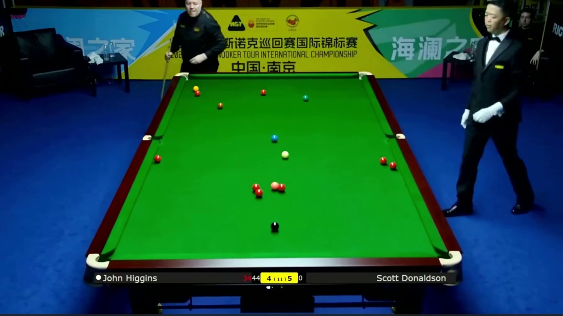 2025斯诺克国锦赛：希金斯vs唐纳森