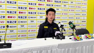 吳宜澤6:0霍金斯 賽后采訪