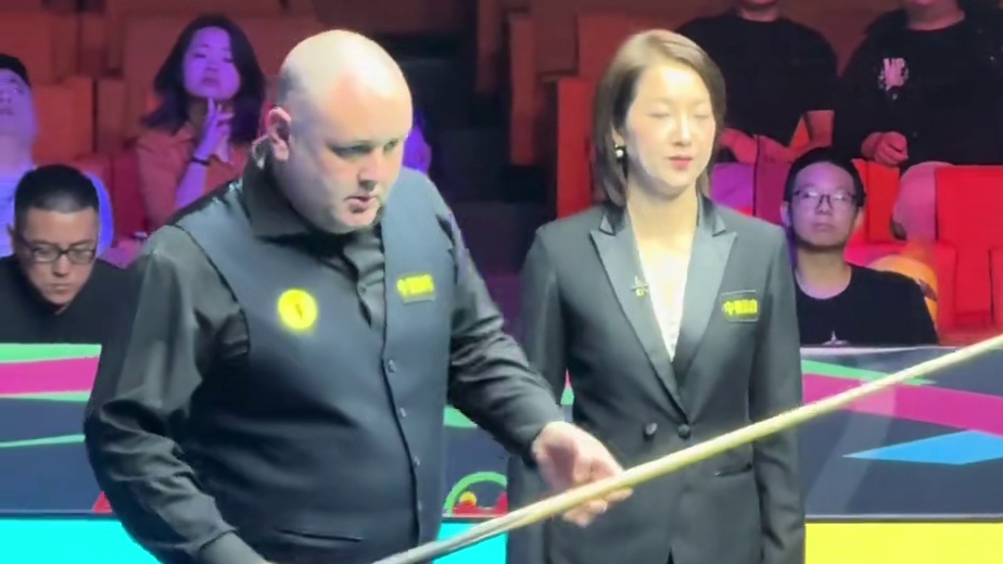 2025斯诺克国锦赛半决赛，第一阶段，希金斯6:2暂时领先马奎尔！