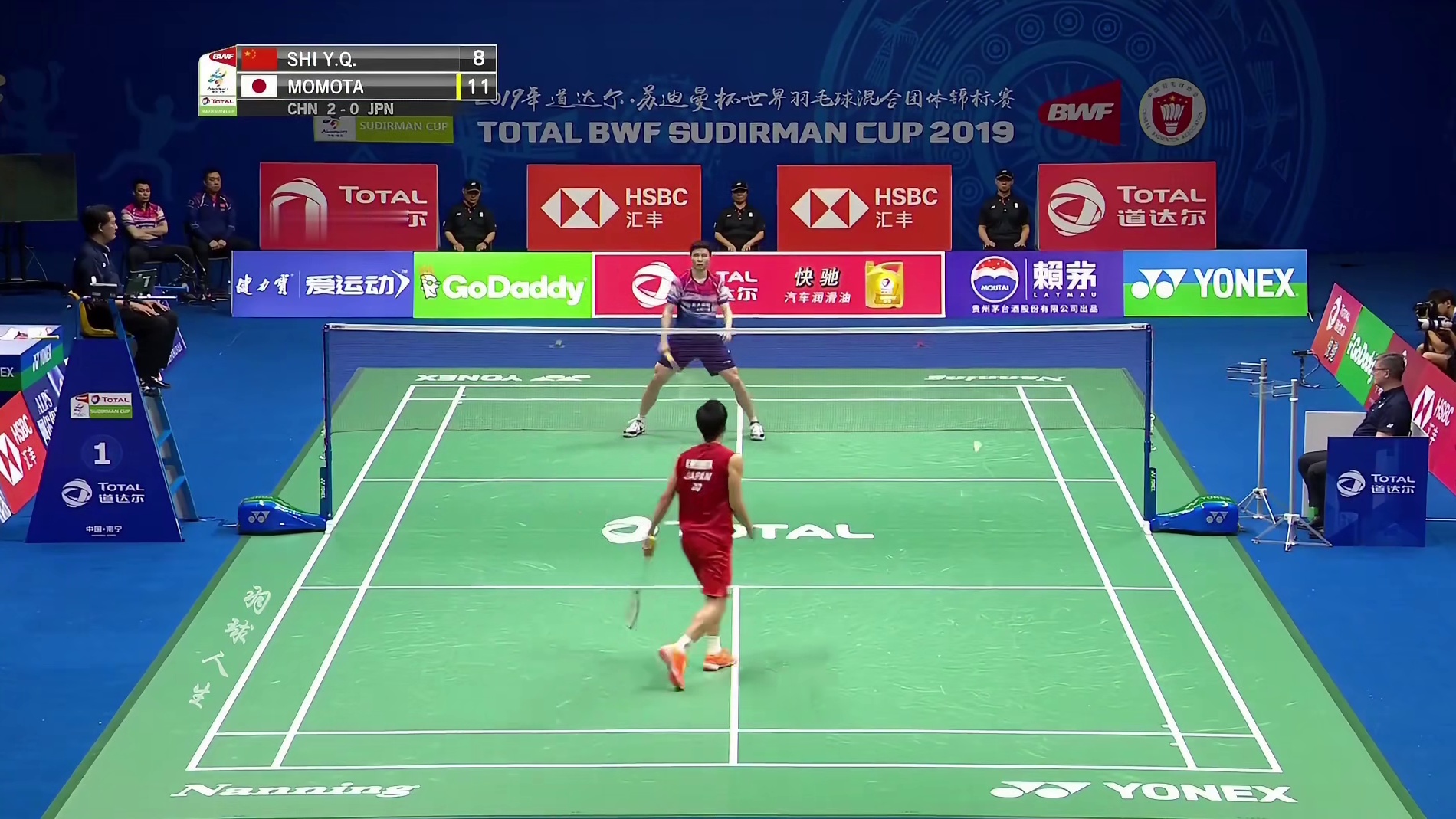 团体战的石宇奇到底有多猛，猛到把巅峰桃田都被打成了个位数