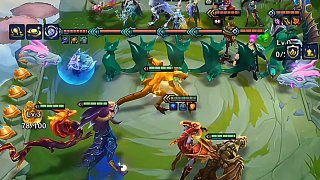 慘遭十二玉龍猛烈攻擊，敗下陣來