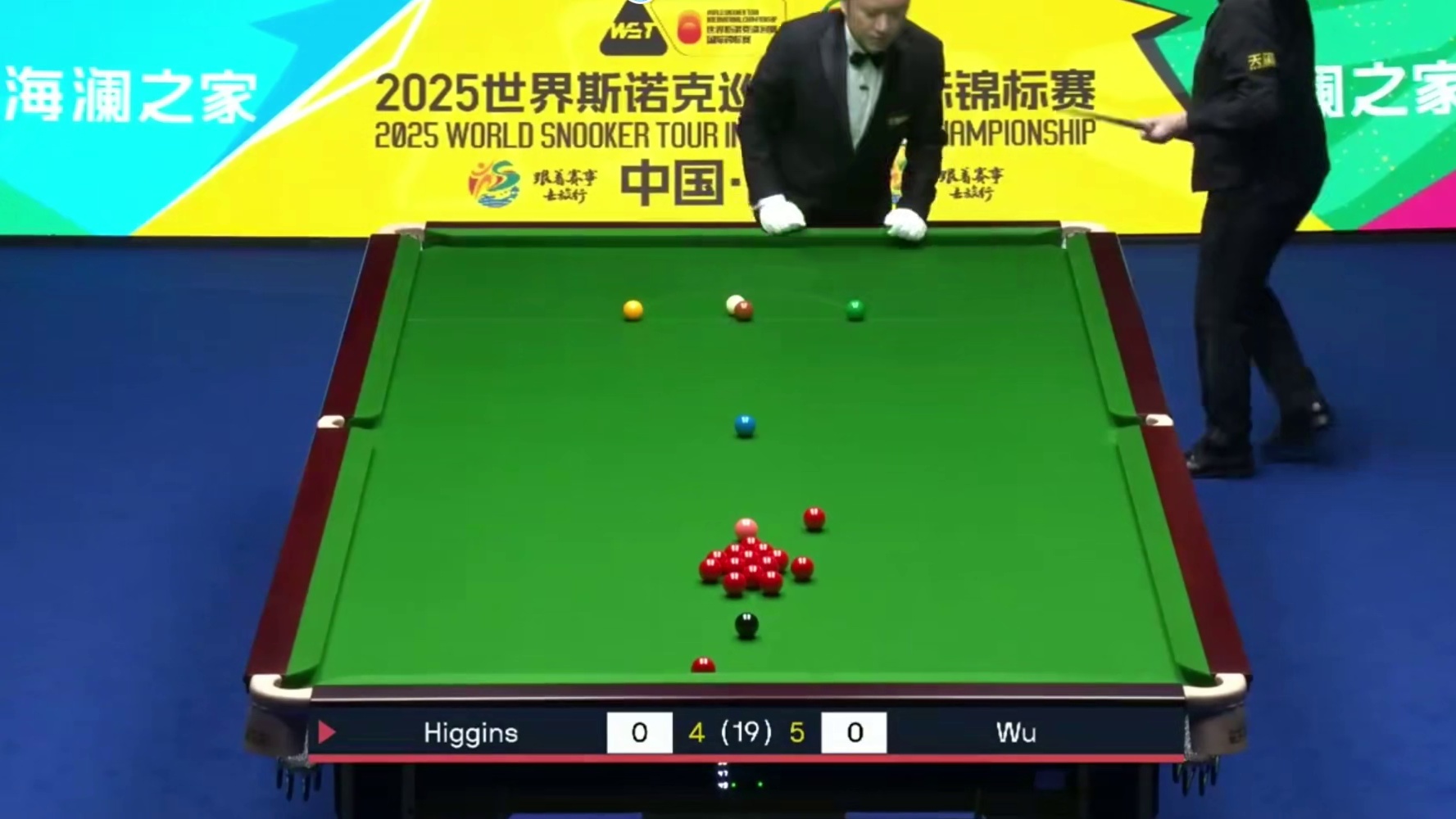 2025斯诺克国锦赛：希金斯vs吴宜泽
