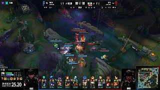 【第五局】Gumayusi直切Bdd，T1團(tuán)滅拿下比賽，T1實(shí)現(xiàn)三連冠