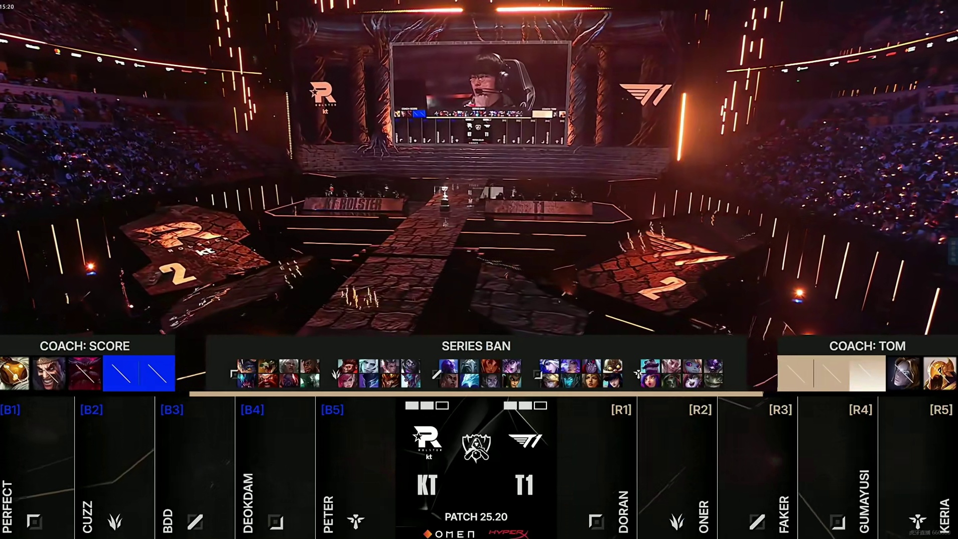 11.9 KT:T1 第五局高清完整版回放 全球总决赛 s15KT:T1 第五局高清完整版回放