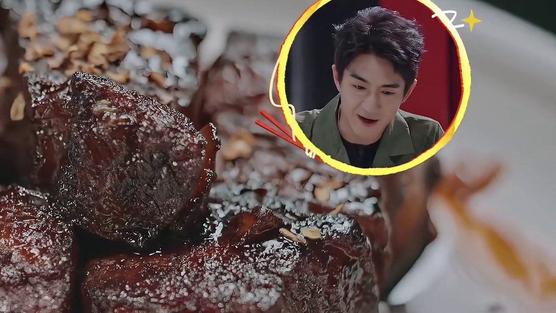 看到孙丞潇做的红烧肉让评委一口入魂