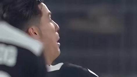 说实话真没看清楚谁进的球，但是他欢呼雀跃了！