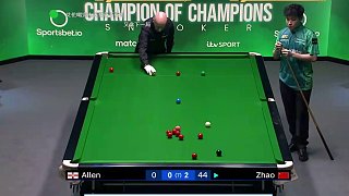 2025斯諾克冠中冠；艾倫vs趙心童