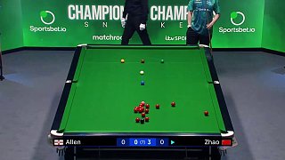 2025斯諾克冠中冠，趙心童4-0強(qiáng)勢(shì)晉級(jí)，艾倫全程僅得1分